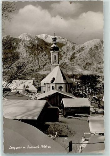 Lenggries Pfarrkirche St. Jacob Brauneck Winter