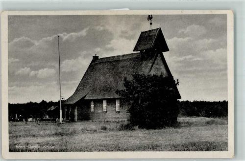 Born Kirche Wetterhahn Fahnenstange