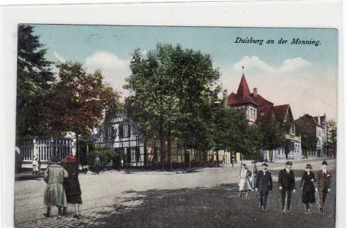 Duisburg Duisburg mit Partie an der Monning gelaufen, mit Marke und Stempel von 1926. Gute Erhaltung.