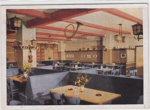 Berlin Charlottenburg. Kantine der Reichsrundfunkges m. b. H., Pächter: Robert Krajewski, Masurenallee 8 - 14 gelaufen, 1944 kleiner Knick oben rechts und unten links, sonst gut erhalten