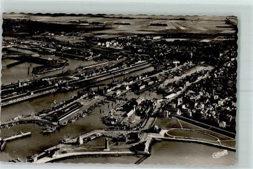 Cuxhaven Hafenanlage Fliegeraufnahme