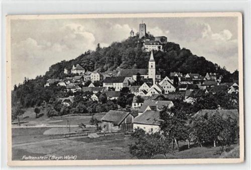 Falkenstein. Kirche und Burg gelaufen. Leichter Stempeldurchdruck, sonst gut erhalten