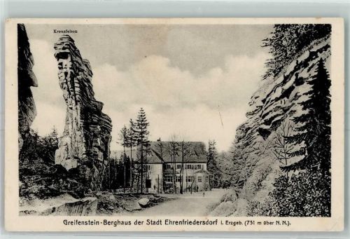 Ehrenfriedersdorf Berghaus Kreuzfelsen Hüttenstempel