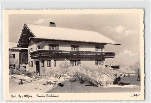 Bad Oy im Allgäu. Pension Ostheimer im Winter ungelaufen Sehr gut erhalten.