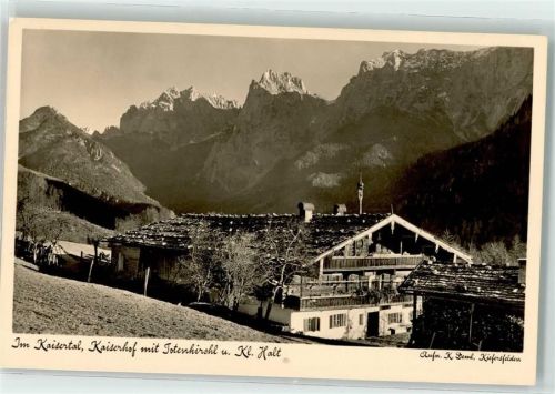 Kaisertal Kaiserhof Totenkirchl Kleiner Halt