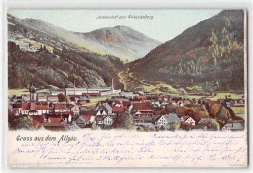 Immenstadt Immenstadt im Allgäu. Gesamtansicht vom Kalvarienberg gesehen gelaufen. Gute Erhaltung.