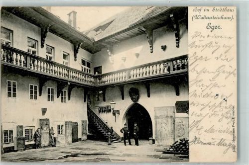 Cheb 1901 Hof im Stadthaus Wallensteinhaus