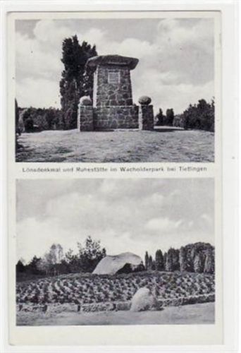 Wacholderpark bei Tietlingen, 2 Abbildungen mit Lönsdenkmal gelaufen, 1937. Gute Erhaltung.
