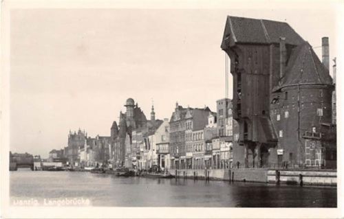 Danzig Danzig / Gdansk. Langebrücke ungelaufen Gute Erhaltung.