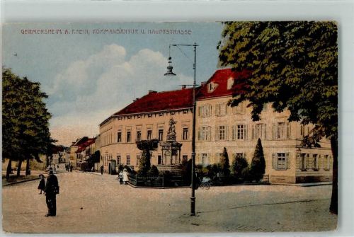 Germersheim Kommandatur Hauptstraße Denkmal Polizist Pickelhaube