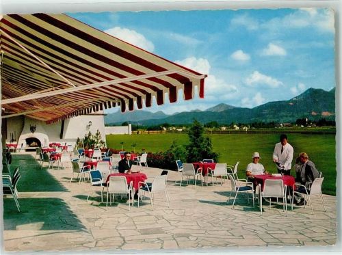 Murnau Motel Allpenhof Terrasse Kamin
