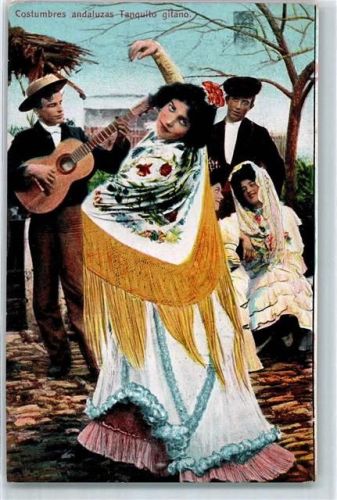 Costumes andaluzzas Tanquito gitano Gipsy AK Zigeuner