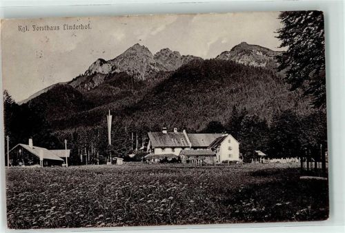 Ettal 1909 Königliches Forsthaus Linderhof