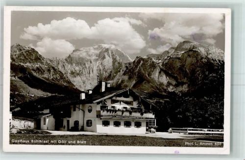 Schönau Gasthaus Kohlhiasl mit Göll und Brett