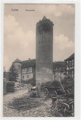 Schlitz. Hinterthurm gelaufen, 1919. Gute Erhaltung.