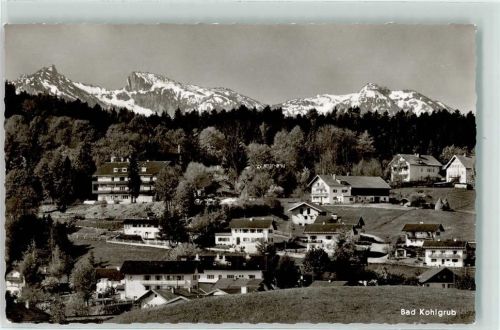 82433 W8112 Bad Kohlgrub - Blick auf Teufelstättkopf Laubeneck und Hennenkopf