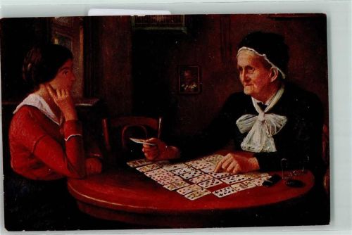 Kartenspiel sign. Alfred Russo AK