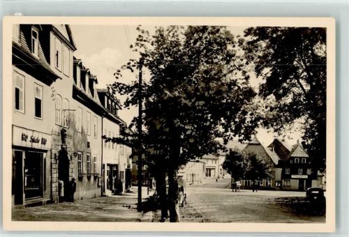 Blankenhain Blick zum Markt Gasthaus zur Krone Oldtimer