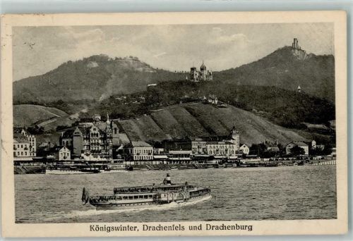 Königswinter Rhein Raddampfer Drachenfels Drachenburg