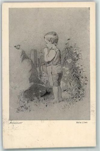 1927 Kind Flöte Verlag Girtanner Nr. 104 AK