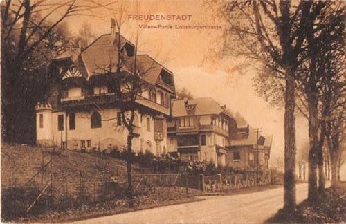 Freudenstadt Freudenstadt. Villen Partie in der Lohsburgerstraße gelaufen kleiner Knick unten rechts, leichte Eckabschürfungen, sonst gut erhalten