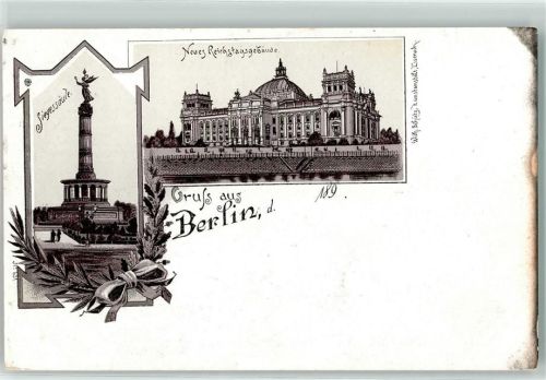 Tiergarten Siegessäule neues Reichstagsgebäude