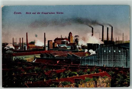 Essen Werke qualmende Schornsteine AK
