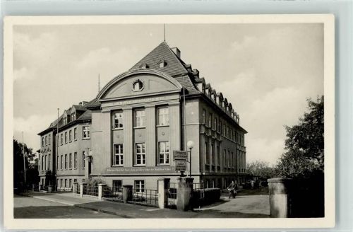 Senftenberg Kreishaus Emailleschild Eingang Bahnpost Dresden-