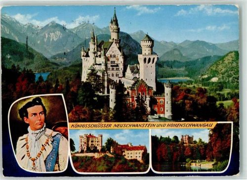 Füssen 1967 Neuschwanstein und Hohenschwangau Schlösser