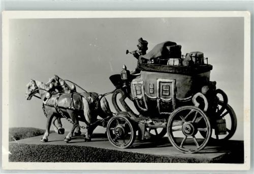 Sonneberg Postkutsche Bossierarbeit anno 1850