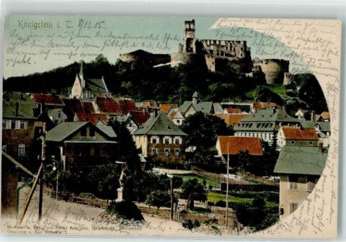 Königstein 1905 Burgruine Königstein