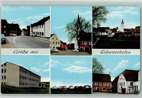 Schwarzhofen Schule Kirche Siedlung