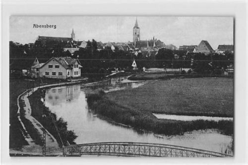 Abensberg. Kirche ungelaufen kleiner Knick oben links, sonst gut erhalten