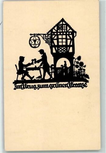 Im Krug zum grünen Kranze , Wein AK