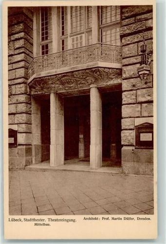 Lübeck Stadttheater Theatereingang Mittelbau