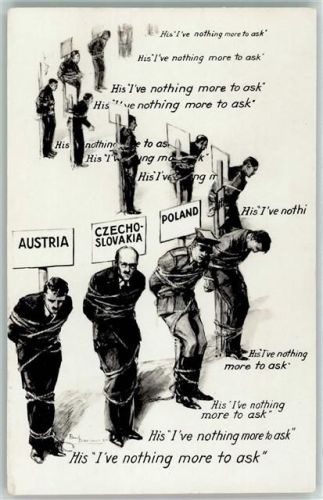 Austria , Tschechien und Poland gefesselt am Pfosten His I`ve nothing more to ask Verlag P.C. Paris G 20 - Politik