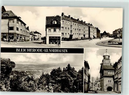 Bleicherode Kirchstraße Karl Liebknecht Straße Rathaus