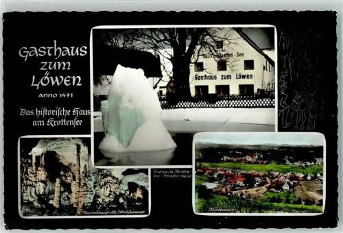 91284 W8574 Neuhaus a d Pegnitz - Gasthaus zum Löwen Maximiliangrotte Schatzkammer Krottensee