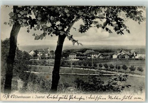 82067 W8026 Ebenhausen , Isartal 1907 Gebrauchsspuren