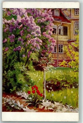 1911 Jugend Postkarte Serie VIII-2 sign. Armbrust Mein Garten AK