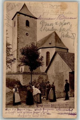 1906 Taufgang Schwarzwald-Tracht Kirche