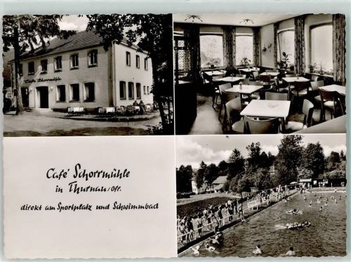 95349 W8656 Thurnau - Gasthaus Restaurant Schorrmühle Schwimmbad