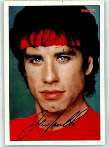 John Travolta sign. Bravo Autogrammkarte