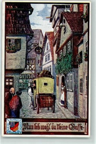 Postkutsche Bund der Deutschen in Niederösterreich Nr. 40 AK Deutschtum