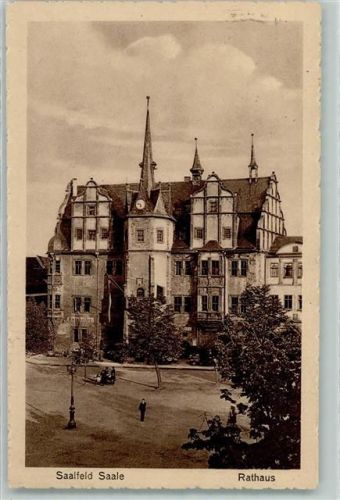 Saalfeld Rathaus Straßenlaterne