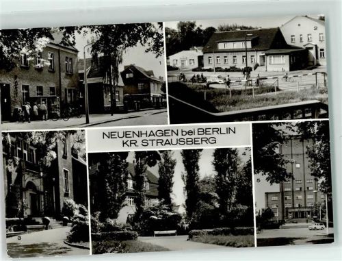 Neuenhagen Ernst Thälmann Straße Kulturhaus Eingang zum Krankenhaus Anlagen am Bahnhofsvorplatz Rathaus