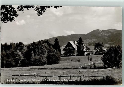 Oy Schwestern Erholungsheim m. Edelsberg Bahnpost Kempten Reutte Zug 2911