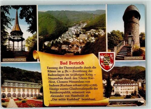 Bad Bertrich Hohenzollernzentrum Bismarckturm Wappen