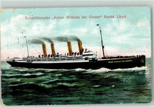 1916 Dampfer Kaiser Wilhelm AK