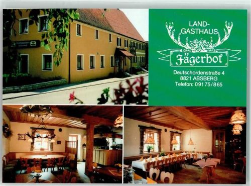 Absberg Gasthaus Jägerhof Speisesaal